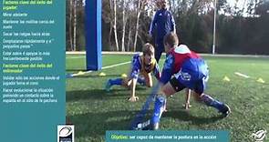 16 El juego del cono -Rugby Infantil: Posiciones Corporales