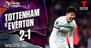 Highlights & Goles: Tottenham v. Everton 2-1 | Premier League | Telemundo Deportes