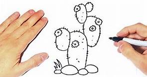 Cómo dibujar un Cactus Paso a Paso | Dibujo de Cactus