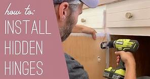 How To Install Hidden Hinges On Old Cabinets