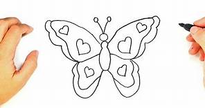 Cómo dibujar una Mariposa paso a paso | Dibujo fácil de Mariposa