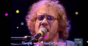 Warren Zevon live 1982 ~ "Simple Man,Simple Dream" with lyrics on screen