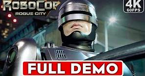 ROBOCOP ROGUE CITY Gameplay Walkthrough Part 1 FULL DEMO [4K 60FPS PC ULTRA] - No Commentary