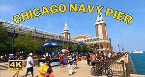 Chicago Navy Pier Walk - Lake Michigan | Illinois, USA [4K UHD 60] 4th of July 2021