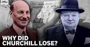 How did Churchill lose the 1945 general election?
