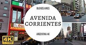 Caminando la Avenida Corrientes Peatonal 🏙️ Buenos Aires | Argentina 4k