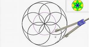 Aprende a dibujar un mandala muy facil. Mandala 3. Explicación muy detallada. Paso a paso. Compas.