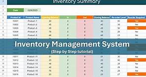 Create Inventory Management System in Google Sheet | Complete Process