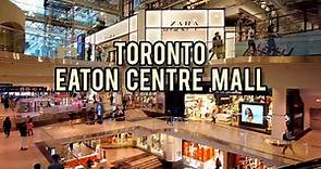 Toronto Saturday Eaton Centre Mall Walking Tour Canada 4k