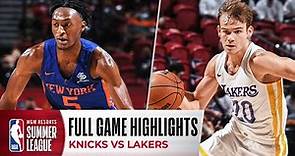 KNICKS at LAKERS | NBA SUMMER LEAGUE | FULL GAME HIGHLIGHTS