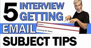 Email Subject for Sending Resume | 5 Interview Getting Email Subject Tips