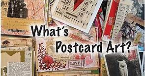 What is postcard art?