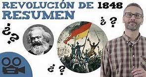 Qué fue la revolución de 1848 - RESUMEN