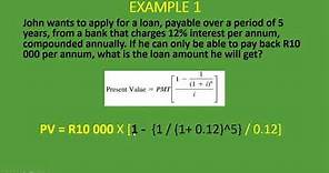 Present Value (PV) of an Ordinary Annuity | Formula with Examples | Time Value of Money