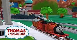 El tren Tomas y sus amigos en español. James viaja con Tomas el tren. Latino completo. #2