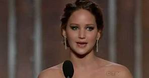 Jennifer Lawrence wins Best Actress (Comedy or Musical) - Golden Globes 2013