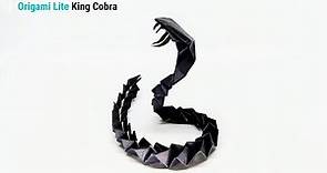 DIY Origami King Cobra - Easy to Make with Detailed Instructions