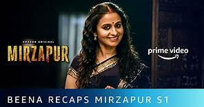Beena Recaps Mirzapur | Rasika Dugal | Amazon Original | Oct 23
