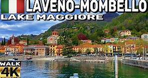 [4K]🇮🇹 LAGO MAGGIORE ITALY | LAVENO-MOMBELLO PROMENADE WALKING TOUR