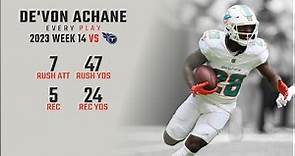 De'Von Achane Week 14 | Every Run, Target, and Catch vs Tennessee Titans | 2023 NFL Highlights