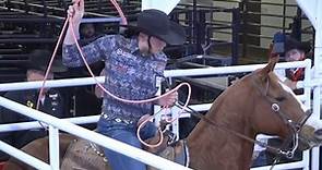 Sawyer Gilbert clocks the fastest of the Fort Worth Stock Show & Rodeo