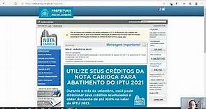 Utilize seus créditos da Nota Carioca para abatimento do IPTU da cidade do Rio de Janeiro
