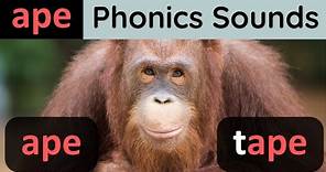 ape Phonics Sounds -ape Phonic Sound & Words Practice
