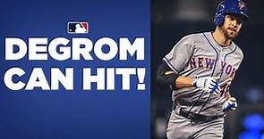 Jacob deGrom is UNREAL at the plate! Mets star batting .450 (!!!) in 2021!