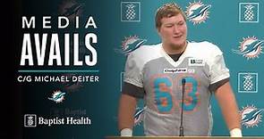 Michael Deiter meets with the media | Miami Dolphins