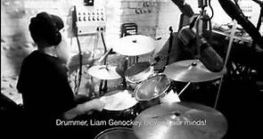 Amazing drummer Liam Genockey from Steeleye Span at Broadoak Studios