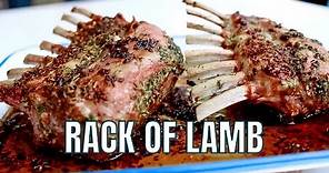 Rack of Lamb with an Awesome Garlic Herb Marinade!