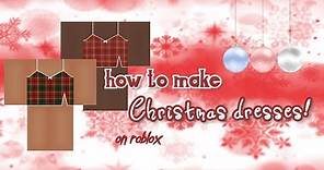 How to make a Christmas dress on roblox!