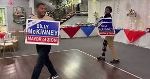 Zion, Il Mayor Billy McKinney announces his bid for re-election in style!