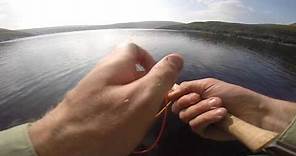 fly fishing Claerwen Reservoir