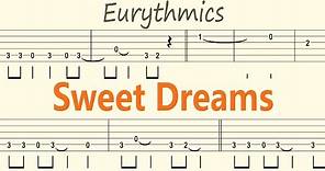 Sweet Dreams / Eurythmics / Guitar Solo Tab+BackingTrack