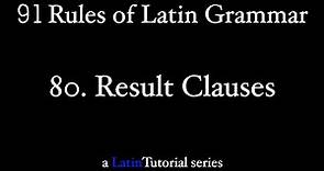 Rule 80: Result Clauses