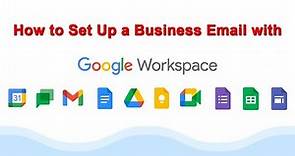 How to Set Up a Business Email with Google Workspace | Activate Gmail for Google Workspace 2022