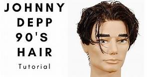 Johnny Depp 90's Hairstyle Tutorial - TheSalonGuy