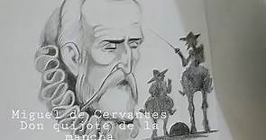 Como dibujar a Miguel de Cervantes - don quijote de la mancha| How to draw don quijote de la mancha