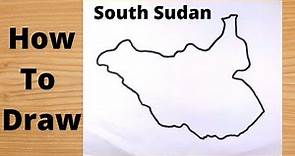 How to Draw South Sudan Map