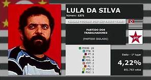 Jingle Lula da Silva (PT) Deputado Federal PR Eleições 1986