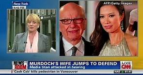 CNN: Murdoch's wife stands by her man