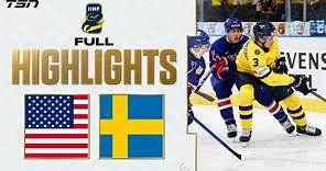 USA vs. Sweden FULL HIGHLIGHTS -- 2024 World Junior Championship Gold Medal Game