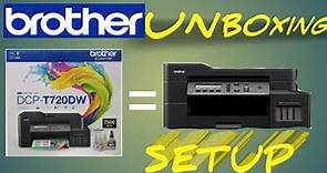 BROTHER DCP-T720DW UNBOXING & SETUP | FAST & EASY PRINTER INSTALLATION