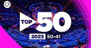 Eurovision Top 50 Most Watched 2023 - 50 to 41 | #UnitedByMusic