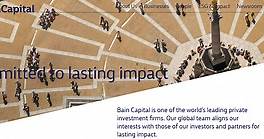 Why Bain Capital for Private Equity? / Overview of Bain Capital