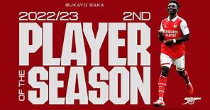 Arsenal 2022/23 men's Player of the season | Second place: Bukayo Saka