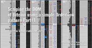 Scalping Bitcoin DOM using a simple Orderflow pattern (Part#1)