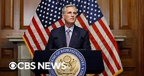 Kevin McCarthy announces he won't run for House speaker again after historic vote | full video