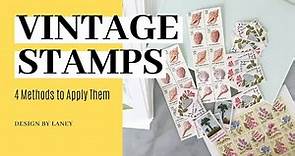 Vintage Postage Stamps for Weddings